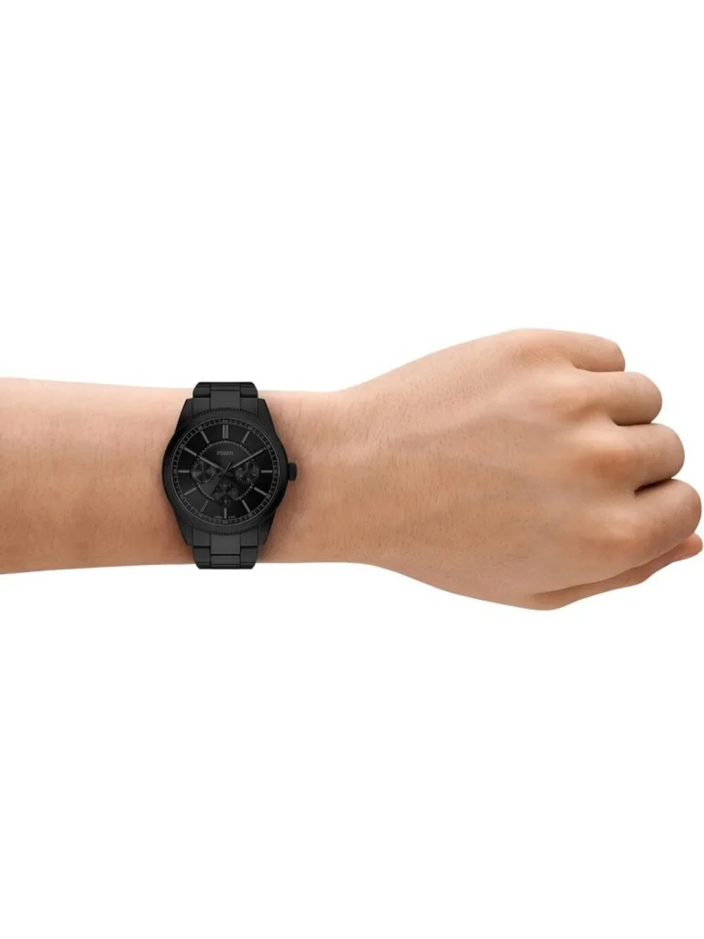 Men's Black Pearson Multifunction Stainless Steel Bracelet Waterproof Watch
